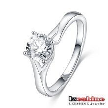 Round Cut Nachahmung Diamant Hochzeit Zirkon Ring (CRI0392-B)